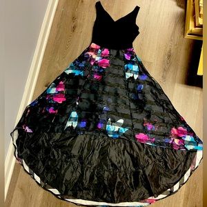 Printed High Low Hem Dress